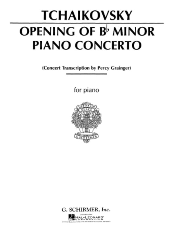 Tchaikovsky - Opening of Concerto in Bbmin - Piano Solo Schirmer 50283060