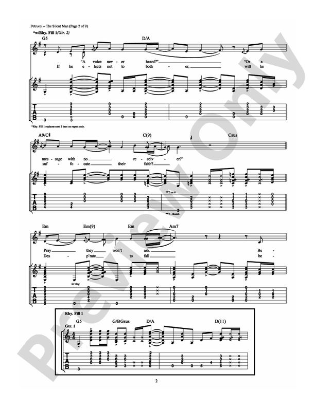 The Silent Man - Guitar TAB (Digital Download)