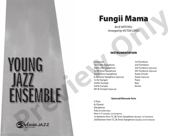 Fungii Mama - Jazz Ensemble Conductor Score & Parts(Digital Download)