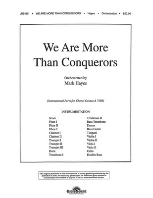 We Are More Than Conquerors - Mark Hayes - Shawnee Press Score/Parts