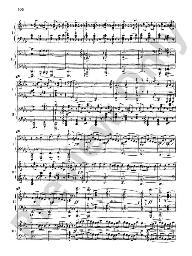 Suite No. 2, Opus 17 - IV. Tarantelle - 2 Pianos, 4 Hands (Digital Download)
