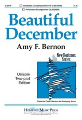 Beautiful December Unison Or 2 Part/Pno -