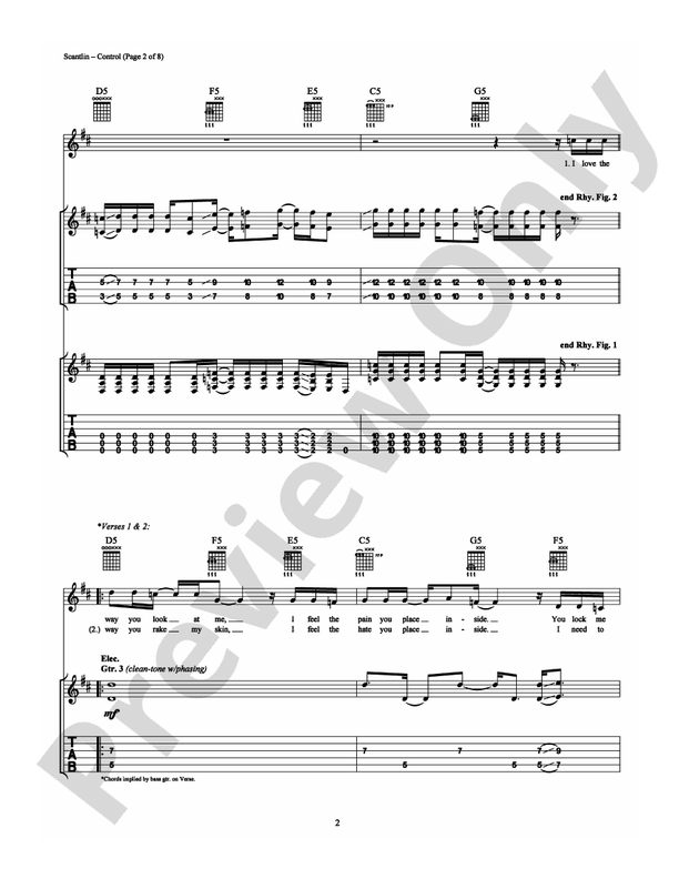 Control - Guitar TAB (Digital Download)
