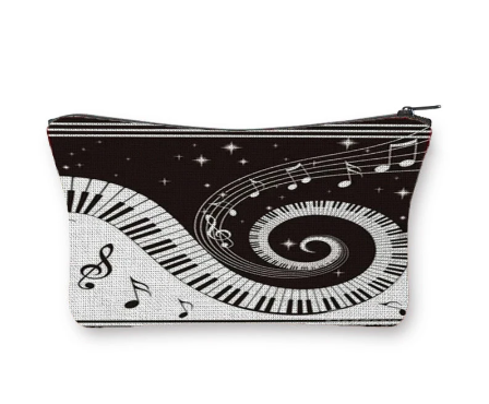 Pencil Case or Toiletry Bag Curvy Keyboard