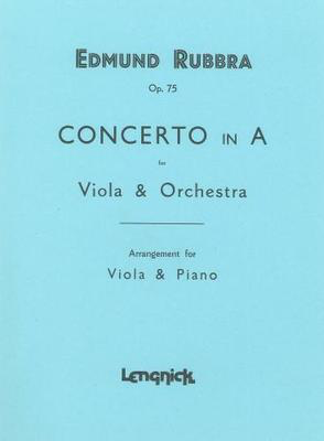 Concerto in A Op. 75 - Edmund Rubbra - Viola Lengnick