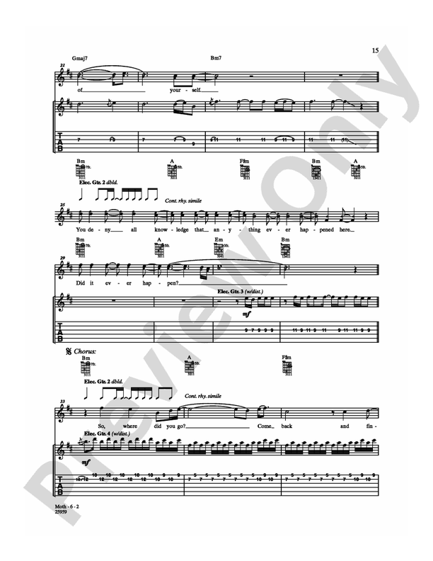 Moth - Guitar TAB (Digital Download)