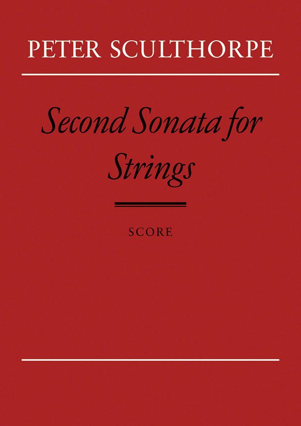SECOND SONATA FOR STRINGS STUDY SC - SCULTHORPE - Faber