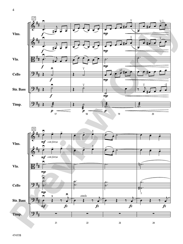 Symphony No. 2, Finale - String Orchestra Conductor Score & Parts (Digital Download)