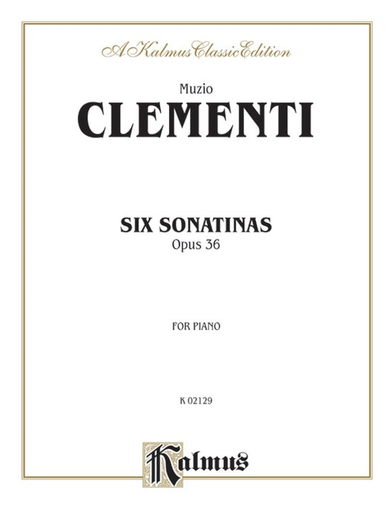 Clementi - Six Sonatinas, Op. 36 (DSM-PK-0002771) - Piano Solo (Digital Download)