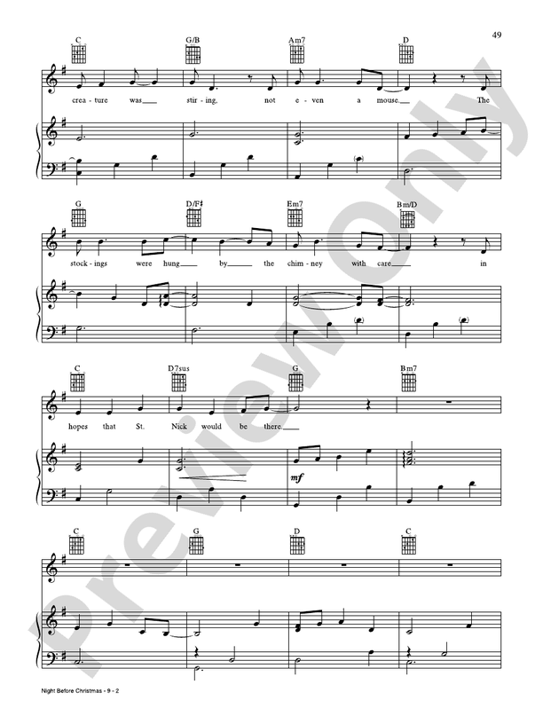 Night Before Christmas - Jim Brickman - PVG (Digital Download)