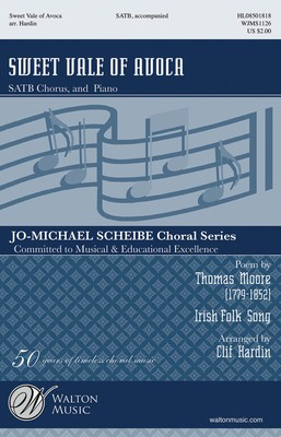 Sweet Vale of Avoca - Irish Folk Song - SATB Clif Hardin Walton Music Choral Score Octavo