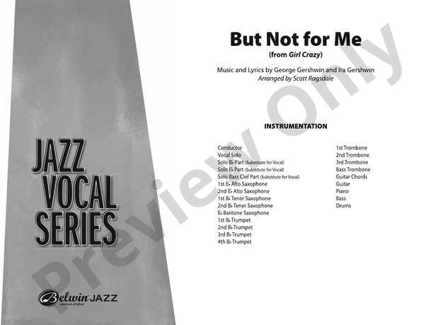 But Not for Me – Jazz Ensemble Conductor Score & Parts (Digital Download)