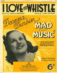 I Love To Whistle - Deanna Durbin - PVG (Digital Download)