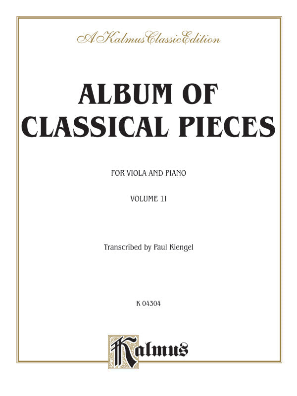 Album of Classical Pieces for Viola & Piano Vol 2