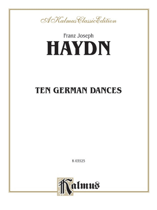 Haydn - Ten German Dances - Piano Solo (Digital Download)