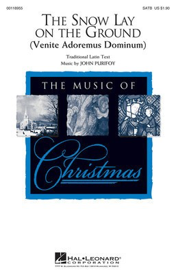 The Snow Lay on the Ground - (Venite Adoremus Dominum) - John Purifoy - SAB Hal Leonard Choral Score Octavo