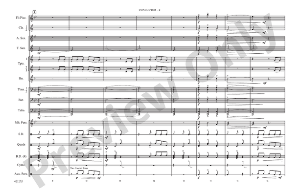 Carry On – Marching Band Conductor Score & Parts (Digital Download)