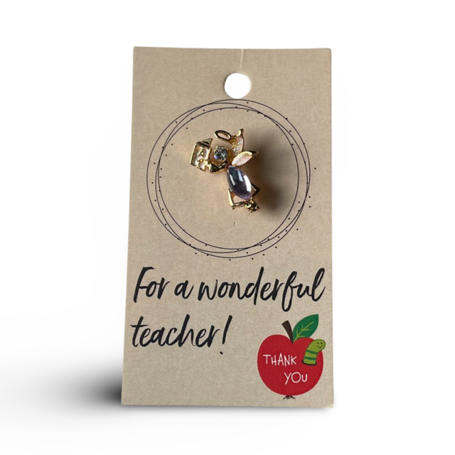 For a Wonderful Teacher Lapel Pin