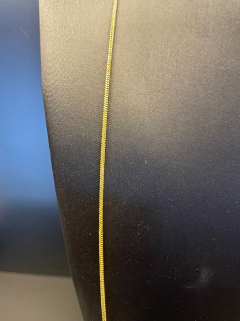 Fine Chain Brass Necklace.