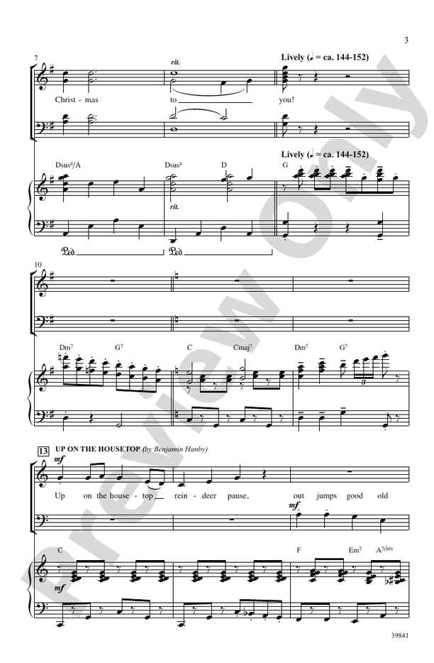 Jolly Jingle Christmas Medley – SATB Choral Octavo (Digital Download)