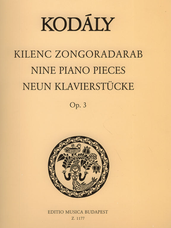 Kodaly - 9 Piano Pieces Op3 - Piano Solo EMB Z1177