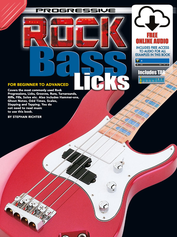 Progressive Rock Bass Licks Bk/CD