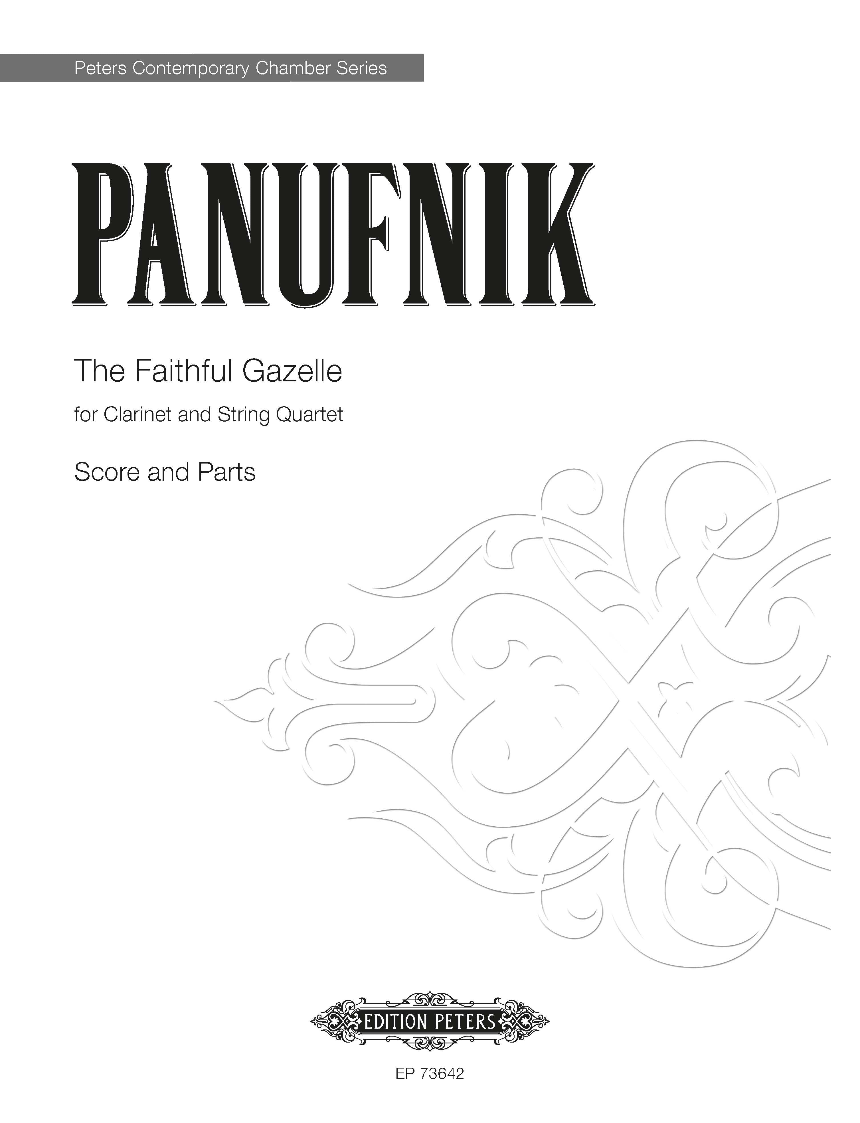 The Faithful Gazelle - Clarinet/String Quartet Full Score (Digital Download)