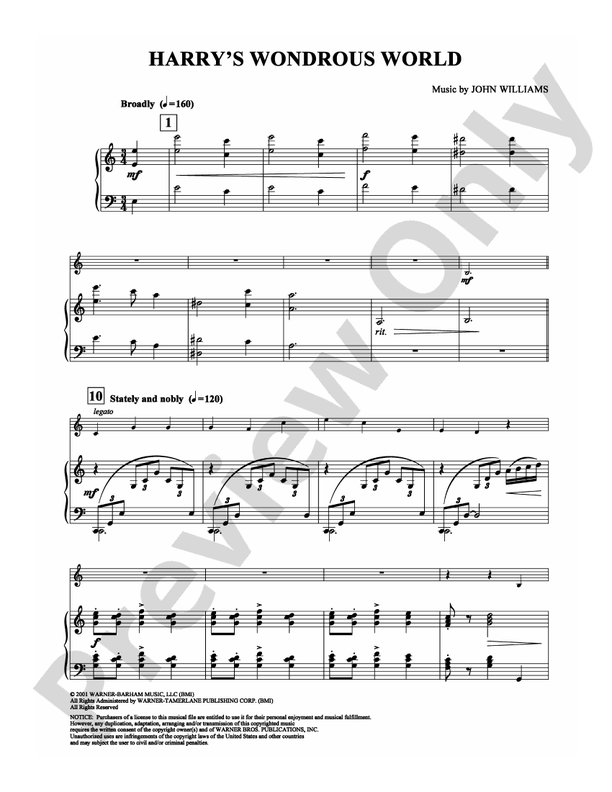 Harry's Wondrous World (from "Harry Potter and the Sorcerer's Stone") - DSM-PS-0001834 - Piano (Digital Download)