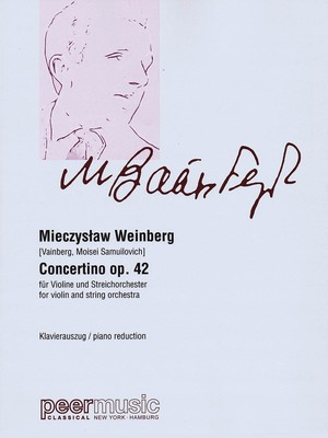 Concertino Op. 42 for Violin and String Orchestra - Violin with Piano Reduction - Mieczyslaw Weinberg - Violin Peermusic Classical