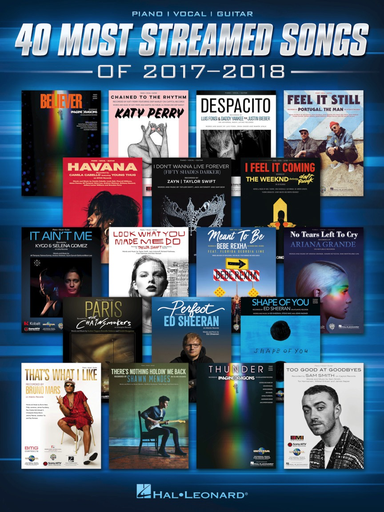 40 Most Streamed Songs Of 2017-2018 - P/V/G - Hal Leonard