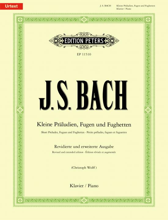Bach J S - Short Preludes, Fugues & Fughettas - Piano Solo - Peters EP11510