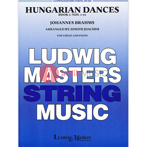HUNGARIAN DANCES VOL 1 ARR JOACHIM VLN/PNO - BRAHMS - VIOLIN - MASTERS MUSIC