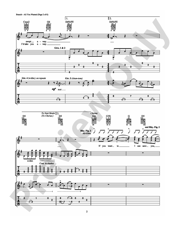 All You Wanted - Guitar TAB (Digital Download)