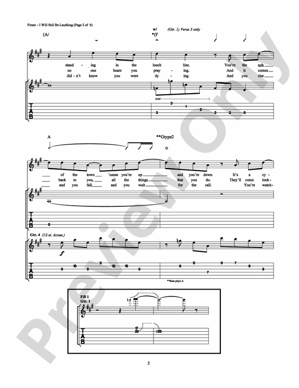 I Will Still Be Laughing - Guitar TAB (Digital Download)