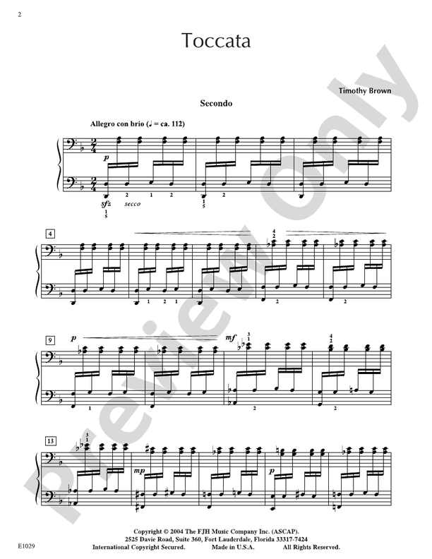 Toccata - DSM-DE1029 - Piano (Digital Download)