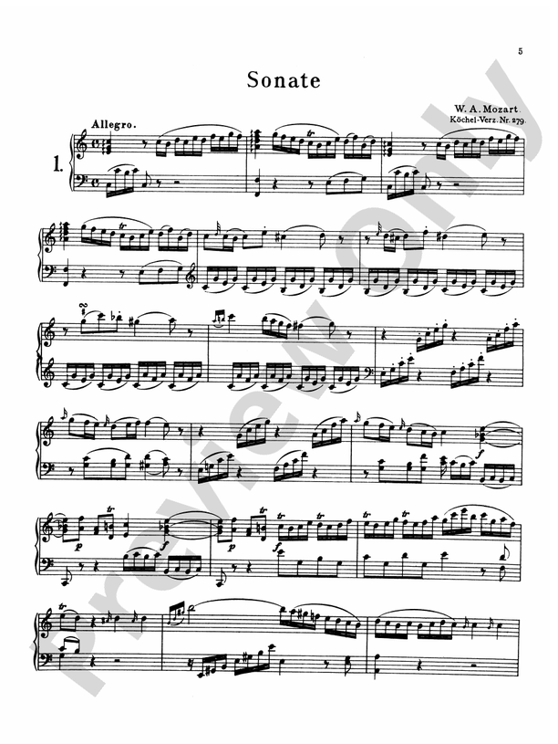 Mozart - Sonatas (Volume A) - Piano Solo (Digital Download)