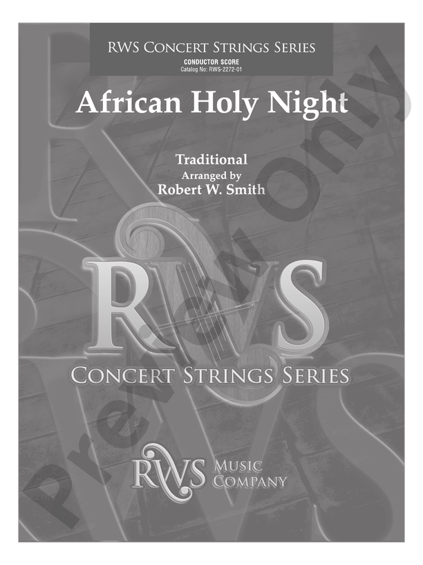 African Holy Night - String Orchestra Conductor Score & Parts (Digital Download)