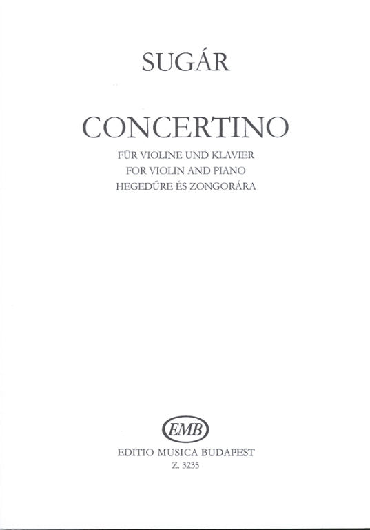 Sugar - Concertino - Violin/Piano Accompaniment EMB Z3235