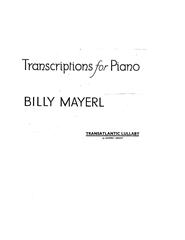 Transatlantic Lullaby - Piano Solo (Digital Download)