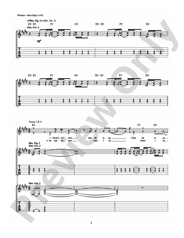 Mute - Guitar TAB (Digital Download)