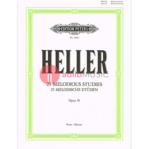 Heller - 25 Melodious Studies Op45 - Piano Solo edited by Teichmuller - Peters EP3561A