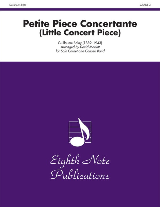 Petite Piece Concertante (Little Concert Piece) (Solo Cornet and Concert Band) - Concert Band Conductor Score & Parts (Digital Download)