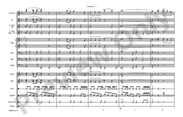 Goldfinger / James Bond Theme – Marching Band Conductor Score & Parts (Digital Download)