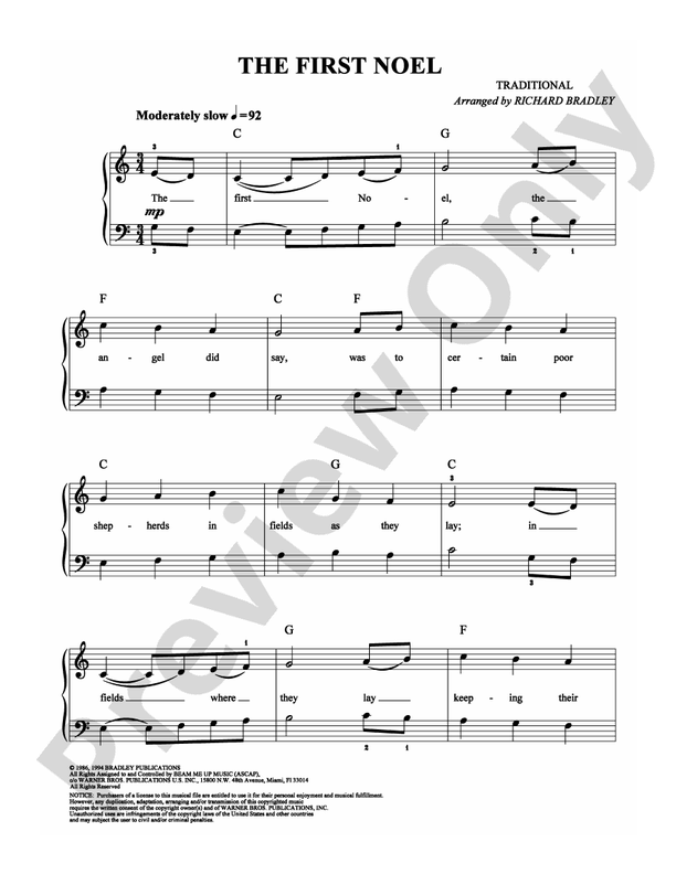 The First Noel - DSM-PS-0009780 - Easy Piano (Digital Download)