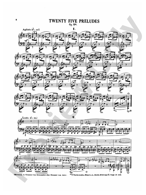 Chopin - Preludes (Ed. Eduard Mertke) - Piano Solo (Digital Download)