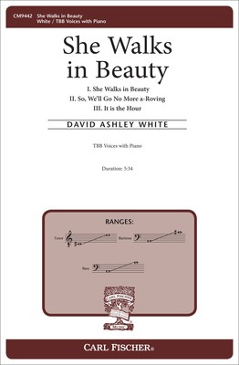She Walks in Beauty - David Ashley White - TBB Carl Fischer Octavo