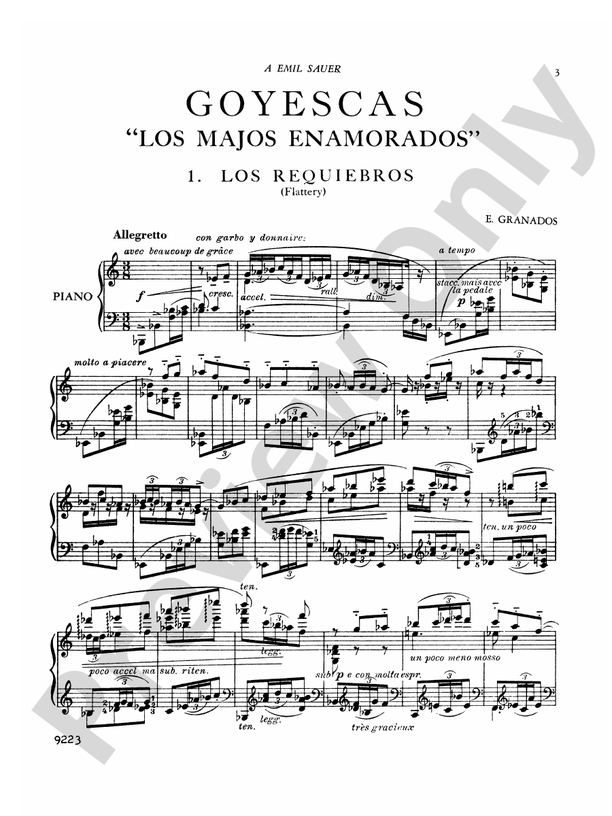Granados - Goyescas (Complete) - Piano Solo (Digital Download)