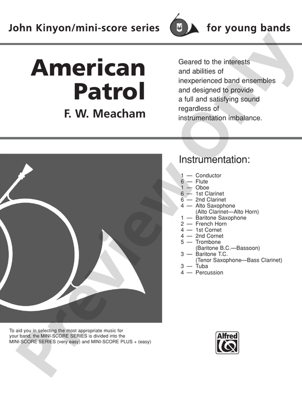 American Patrol - Concert Band Conductor Score & Parts (Digital Download)