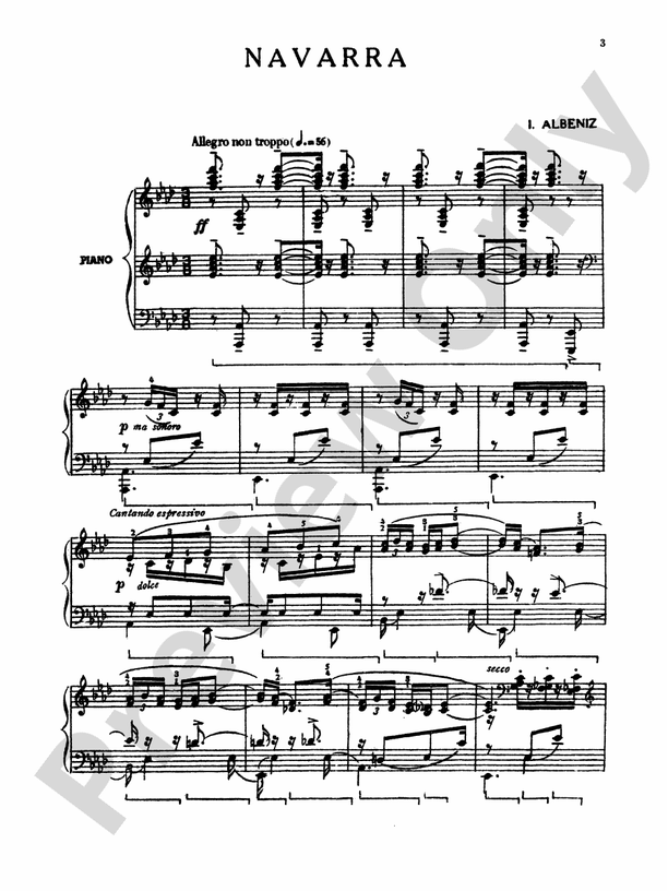 Albeniz - Collected Works (Volume I) - Piano Solo (Digital Download)