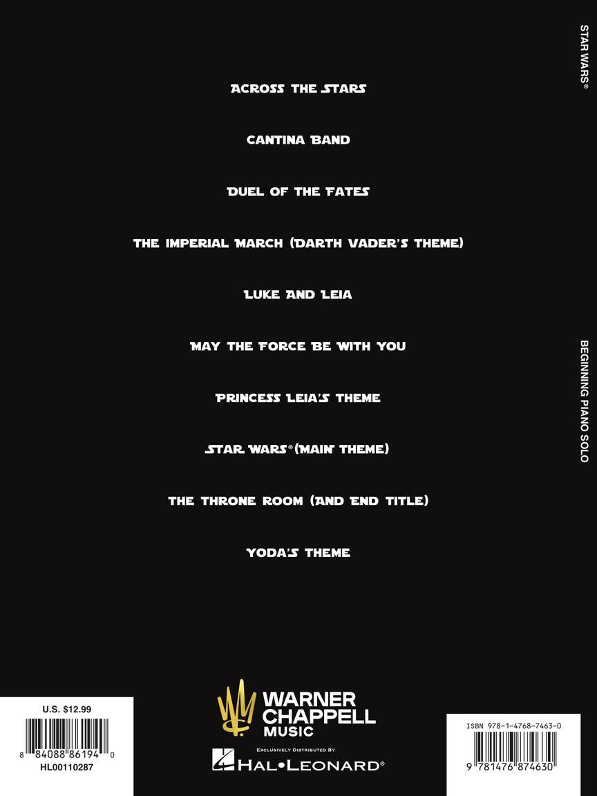 Star Wars - Beginning Piano Solo Hal Leonard 110287